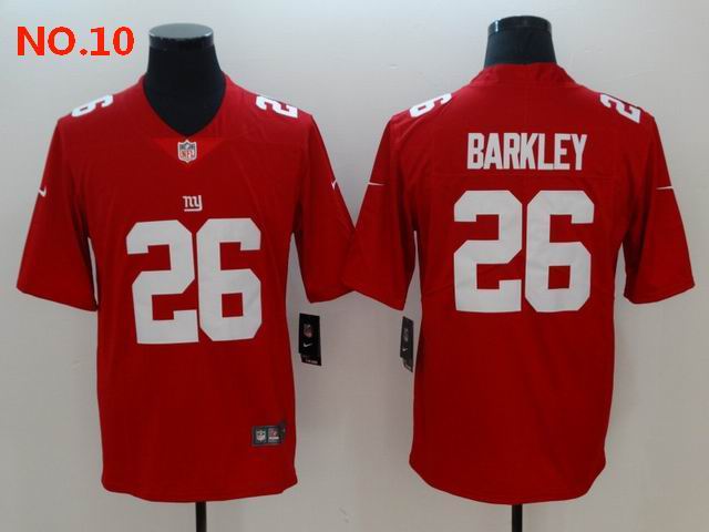  Men's New York Giants #26 Saquon Barkley Jersey NO.10;